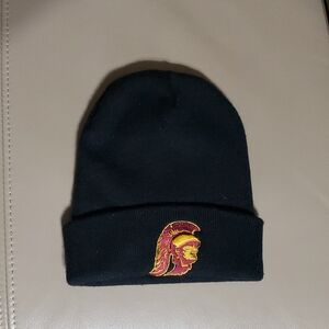 USC Trojans Black Cuffed Beanie